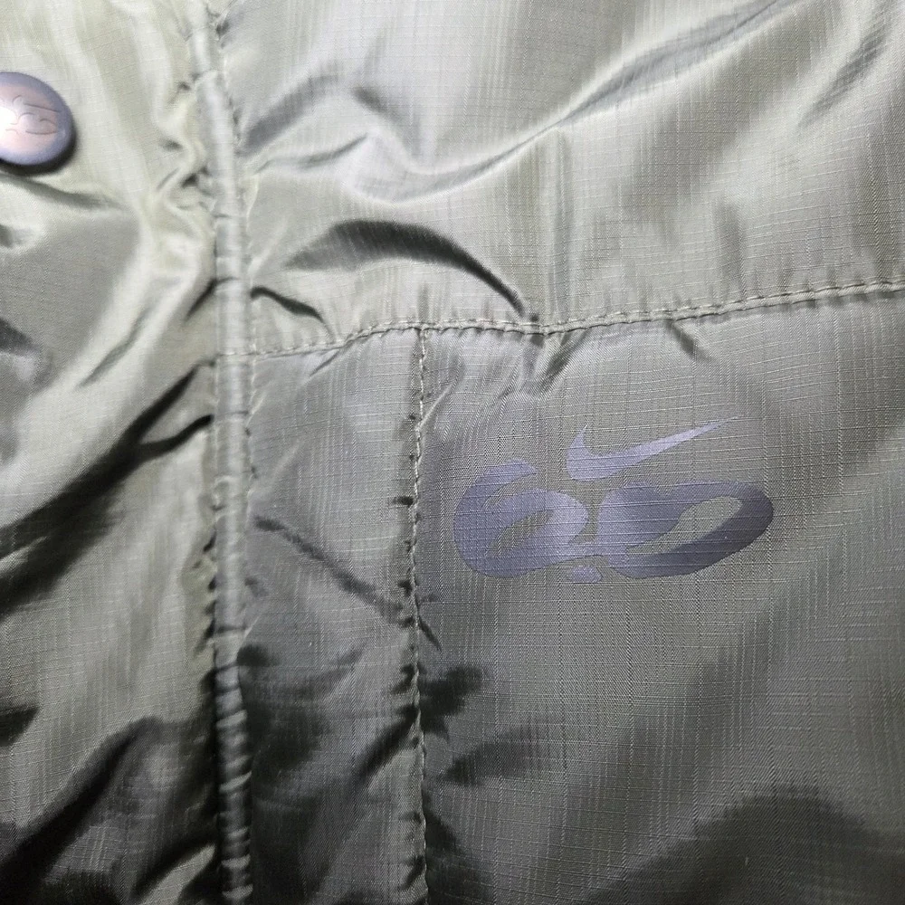 Nike 6.0‎ Youth XL Plaid Hooded 2fer Green Jacket Puffer Vest Style Y2K